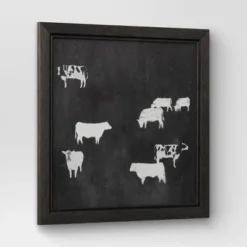 (Set Of 2) 12" X 12" Cow Collection II Framed Wall Canvases - Threshold™ -Home Decoration Sale GUEST b344498b 2140 4a52 b3be 29b42cd41f2d