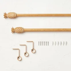 Pineapple Faux Wood Curtain Rod Natural Wood - Opalhouse™ Designed With Jungalow™ 7 Pineapple Faux Wood Curtain Rod Natural Wood - Opalhouse™ Designed With Jungalow™ -Home Decoration Sale GUEST b565e685 bbc8 405f abbe 297780442d88