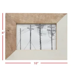 5x7 Inches White Wood, Resin & Glass Photo Frame - Foreside Home & Garden -Home Decoration Sale GUEST b5a16b0d 46f9 40b2 aef1 8a736274ab82