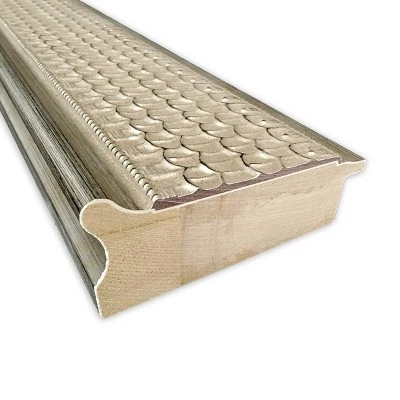 30" X 66" Non-Beveled Trellis Silver Wood Full Length Floor Leaner Mirror - Amanti Art 1 30" X 66" Non-Beveled Trellis Silver Wood Full Length Floor Leaner Mirror - Amanti Art