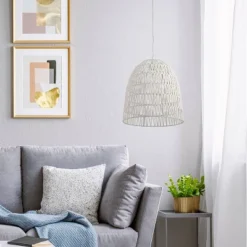 15" 1-Light Imara Pendant Hemp White - River Of Goods 11 15" 1-Light Imara Pendant Hemp White - River Of Goods -Home Decoration Sale GUEST b694da6f 8cae 4de2 8451 9bc927f4063d