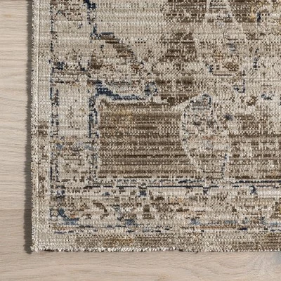 NuLOOM Zenni Vintage Floral Indoor/Outdoor Machine Washable Area Rug 4 NuLOOM Zenni Vintage Floral Indoor/Outdoor Machine Washable Area Rug - Image 4