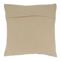 Saro Lifestyle Textured Decorative Pillow Cover, Oatmeal, 20"