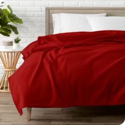 Lightweight Polar Fleece Blanket By Bare Home