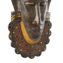 24" X 12" Polystone Mask Primitive African Sculpture Brown - Olivia & May 9 24" X 12" Polystone Mask Primitive African Sculpture Brown - Olivia & May -Home Decoration Sale GUEST b96ec11b f478 4c67 81c0 5d2df18d10a0