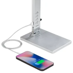 360 Lighting Jett Modern Desk Lamp 16 1/2" High Silver With USB Port And Nightlight LED Dimmer Touch On Off For Bedroom Bedside Nightstand Family Home 10 360 Lighting Jett Modern Desk Lamp 16 1/2" High Silver With USB Port And Nightlight LED Dimmer Touch On Off For Bedroom Bedside Nightstand Family Home -Home Decoration Sale GUEST b98e5965 67aa 48d5 b6e1 56cbc8d01f16