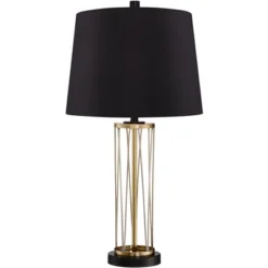360 Lighting Nathan Modern Table Lamps 25 1/2" High Set Of 2 Gold Metal With USB Charging Ports Black Drum Shade For Bedroom Living Room Home Desk 12 360 Lighting Nathan Modern Table Lamps 25 1/2" High Set Of 2 Gold Metal With USB Charging Ports Black Drum Shade For Bedroom Living Room Home Desk -Home Decoration Sale GUEST ba6cd160 dc05 4eb7 8f97 a7d10a56349a