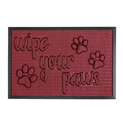 Collections Etc Unique Wipe Your Paw Skid-Resistant Utility Rug 5 Collections Etc Unique Wipe Your Paw Skid-Resistant Utility Rug - Image 5