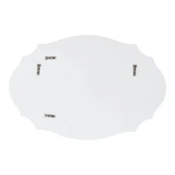 24" X 36" Leanna Scallop Wall Mirror White - Kate & Laurel All Things Decor -Home Decoration Sale GUEST bada57cf 9c30 4e53 9838 7d22272e49f3