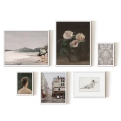 Americanflat 6 Piece Vintage Gallery Wall Art Set - Three Pink Roses, Brazillian Beachscape Street Corner Reclining Woman By Maple + Oak 11 Americanflat 6 Piece Vintage Gallery Wall Art Set - Three Pink Roses, Brazillian Beachscape Street Corner Reclining Woman By Maple + Oak -Home Decoration Sale GUEST baf3e2d7 1d39 458f 8b0d 5641c7134de0