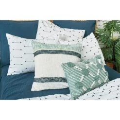 Carol & Frank 14" X 22" Josie Surf Green Bolster Woven Throw Pillow -Home Decoration Sale GUEST bc495168 8468 431a 9346 a8dccccf436d