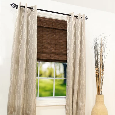 Radiance Brooklyn 36-in Cordless Cocoa Bamboo Roman Shade 1 Radiance Brooklyn 36-in Cordless Cocoa Bamboo Roman Shade