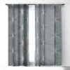 Color Poems Geometric Orb Pattern IX 50" X 84" Single Panel Room Darkening Window Curtain - Society6