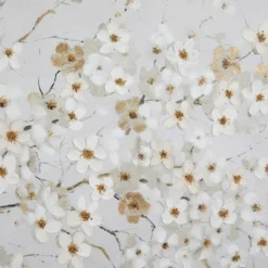 Canvas Floral Branch Wall Decor White - Olivia & May -Home Decoration Sale GUEST bde20ccf 8f87 4434 ad9c 3d479c217b18