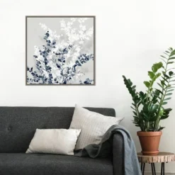 22" X 22" Blue Spring II By Isabelle Z Framed Canvas Wall Art Gray Wash - Amanti Art -Home Decoration Sale GUEST be36da70 3368 4590 b88e 2f72074ea8fe