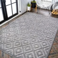 Portmany Neutral Diamond Trellis Indoor/Outdoor Area Rug - JONATHAN Y -Home Decoration Sale GUEST c274246c ac65 45aa 8594 72ab61ef5c2f