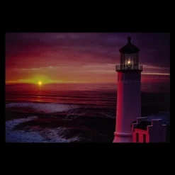 Northlight 23.75" LED Lighted Sunset Lighthouse Seaside Scene Canvas Wall Art -Home Decoration Sale GUEST c35d1459 7a4c 44b0 b572 ae4596218d6c