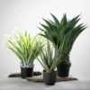 Sullivans Artificial Potted Varigated Agave 26"H Green