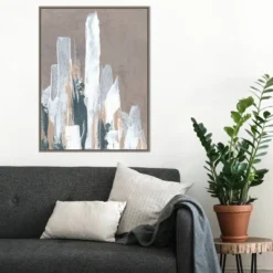 22" X 30" Shape Of Form II By JL Design Framed Canvas Wall Art Gray Wash - Amanti Art -Home Decoration Sale GUEST c3d38387 c009 4635 a69b eaa4ba76d635