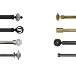 Linen Avenue Tan Travertine Single And Double Window Curtain Rod Set -Home Decoration Sale GUEST c4b78eac 9320 4f0a a63a 03a7c0adbf46