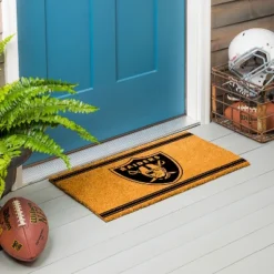 Evergreen Las Vegas Raiders Logo Turf Mat, Brown- 28 X 16 Inches Indoor Outdoor Doormat -Home Decoration Sale GUEST c6164c17 fb55 430f be4c 80d2d7c4b9b7