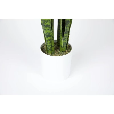 Fybold 16'' Artificial Fake Snake Plants - 7 Tall Leaves 2 Fybold 16'' Artificial Fake Snake Plants - 7 Tall Leaves - Image 2