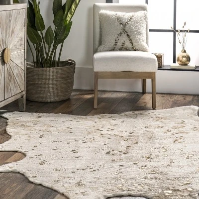NuLOOM Iraida Contemporary Faux Cowhide Area Rug 7 NuLOOM Iraida Contemporary Faux Cowhide Area Rug - Image 7