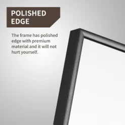 Wallis 22"x 47" Full Length Mirror Bedroom Dressing Mirror Standing Hanging Aluminum Alloy Thin Frame - The Pop Home -Home Decoration Sale GUEST c9969bf9 bd4b 41ee bbe9 cd7e86815e8d