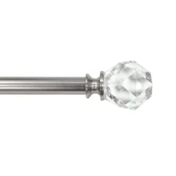 Decorative Drapery Curtain Rod With Faceted Crystal Finials Brushed Nickel - Lumi Home Furnishings 9 Decorative Drapery Curtain Rod With Faceted Crystal Finials Brushed Nickel - Lumi Home Furnishings -Home Decoration Sale GUEST cb3edd26 c321 4a81 a6f0 b82fe47d413a