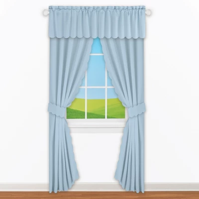 Collections Etc Scalloped Edge Curtains 3 Collections Etc Scalloped Edge Curtains - Image 3