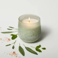 12oz Serenity Fashion Salted Glass Candle Green - Casaluna™