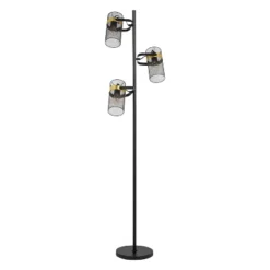 67.25" Echo Black Painted Metal Mesh Three Drum Shade Candlestick Floor Lamp - River Of Goods -Home Decoration Sale GUEST cf825fd4 4023 4047 8c57 09a5309090eb