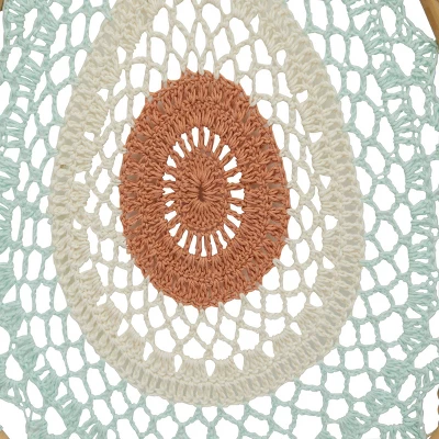 Set Of 3 Cotton Macrame Handmade Woven Dreamcatcher Wall Decors With Fringe Tassels - Olivia & May 5 Set Of 3 Cotton Macrame Handmade Woven Dreamcatcher Wall Decors With Fringe Tassels - Olivia & May - Image 5