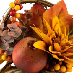 Northlight 9" Mixed Autumn Harvest Flora In A Pumpkin Basket Decoration 9 Northlight 9" Mixed Autumn Harvest Flora In A Pumpkin Basket Decoration -Home Decoration Sale GUEST d0180d8e ce57 4aca 9fd4 14d2443f2935