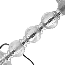 HOMCOM Crystallite Modern Table Lamps For Bedroom Set Of 2, Bedside Desk Lamp For Home Office, Living Room Lamp Set With Fabric Lampshades, Gray -Home Decoration Sale GUEST d02cf9a6 1953 4b50 b6fd 813e47da0d36