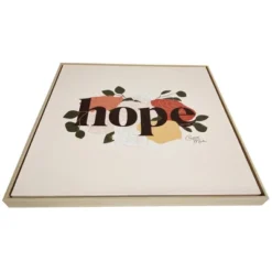 24" X 24" Hope Framed Canvas Wall Art - Chantell Marlow