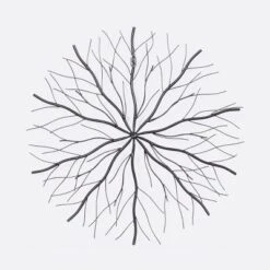 Set Of 3 Metal Starburst Wall Decors With Branch Inspired Design Black - Olivia & May -Home Decoration Sale GUEST d1a0a264 0b38 46e3 87d9 d16fa6b79ca6