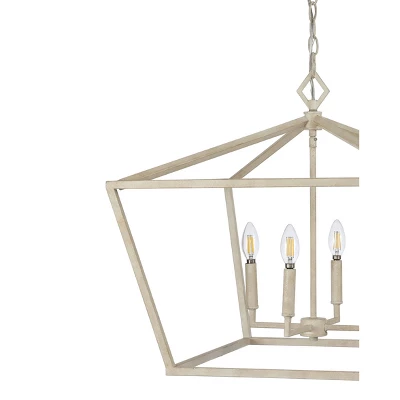 23" 4-Light LED Adjustable Iron Gatsby Rustic Glam Pendant - JONATHAN Y 2 23" 4-Light LED Adjustable Iron Gatsby Rustic Glam Pendant - JONATHAN Y - Image 2