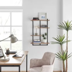 34.5" X 23.6" Rhodes 4 Tier Modern Floating Windowsill Wall Shelf Unit - Danya B. -Home Decoration Sale GUEST d366ac26 11b3 493c 90da 125d340a2a86