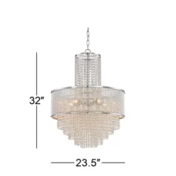Vienna Full Spectrum Pioggia Chrome Pendant Chandelier 23 1/2" Wide Modern Crystal 5-Light Fixture For Dining Room House Foyer Kitchen Island Entryway 11 Vienna Full Spectrum Pioggia Chrome Pendant Chandelier 23 1/2" Wide Modern Crystal 5-Light Fixture For Dining Room House Foyer Kitchen Island Entryway -Home Decoration Sale GUEST d5832ef2 5aa8 4031 a483 13542b881352