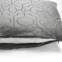 Oversize Velvet Geo Soft Embroidered Family-Friendly Pillow Cover - Lush Décor -Home Decoration Sale GUEST d5a37350 52c8 4201 9539 a8cdc0692c63