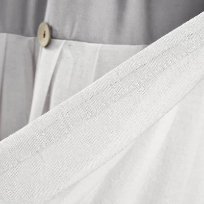 18"x52" Farmhouse Linen Button Window Valance - Lush Décor 4 18"x52" Farmhouse Linen Button Window Valance - Lush Décor - Image 4