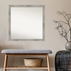 29" X 29" Non-Beveled Dove Square Bathroom Wall Mirror Gray Wash - Amanti Art 12 29" X 29" Non-Beveled Dove Square Bathroom Wall Mirror Gray Wash - Amanti Art -Home Decoration Sale GUEST d809e1e0 da8f 4a2a 9275 a80d8e1cc5d6