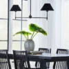 Metal Two Arm Shaded Chandelier Ceiling Light Black - Threshold™ Designed With Studio McGee