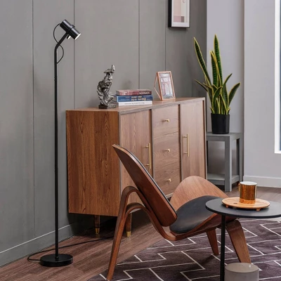 58" MRDK By Globe Series.01 LED Floor Lamp With Matte Black Shade (Includes LED Light Bulb) - Globe Electric 4 58" MRDK By Globe Series.01 LED Floor Lamp With Matte Black Shade (Includes LED Light Bulb) - Globe Electric - Image 4