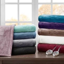 Twin Plush Electric Bed Blanket Purple - Beautyrest -Home Decoration Sale GUEST d830d8b0 f873 4094 9390 ab5d1d462707