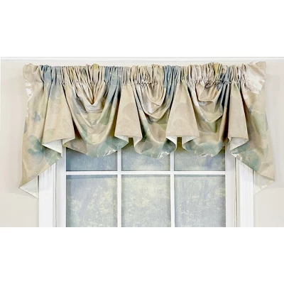 Linen Floral Empire Valance For Windows Up To 48in Or 60in By RLF Home 3 Linen Floral Empire Valance For Windows Up To 48in Or 60in By RLF Home - Image 3