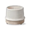 Tagltd Radius Citro Candle Pot White