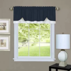 Ben&Jonah Vanessa 14" X 58" Elegant Solid Color Modern Fashion Window Valance