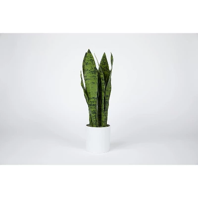Fybold 16'' Artificial Fake Snake Plants - 7 Tall Leaves 1 Fybold 16'' Artificial Fake Snake Plants - 7 Tall Leaves
